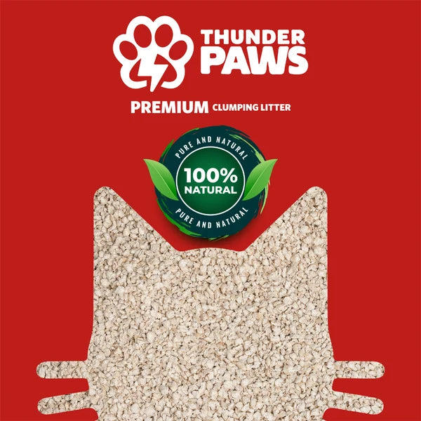 Thunder Paws Premium Hard Clumping Clay Cat Litter