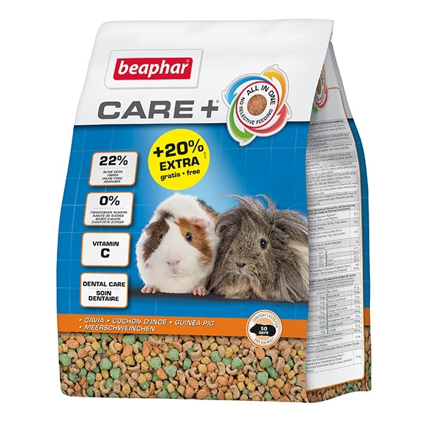 Care+ Guinea Pig Food Bonus Bag 250G + 20% FREE