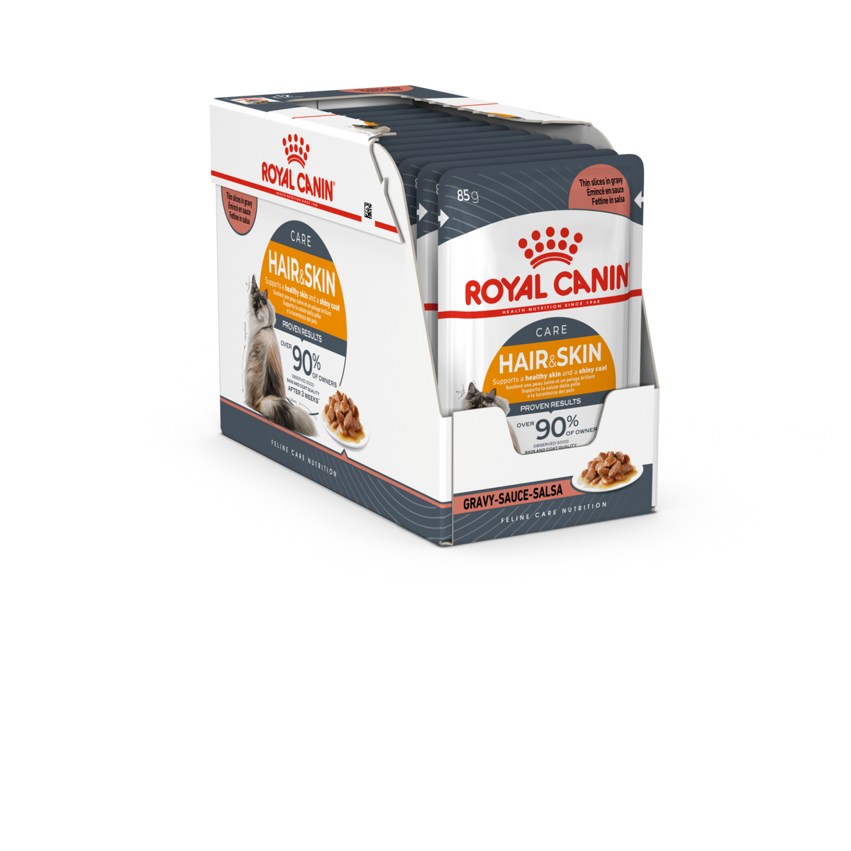 Feline Care Nutrition Hair & Skin Gravy (Wet Food - Pouches) 12 x 85 g