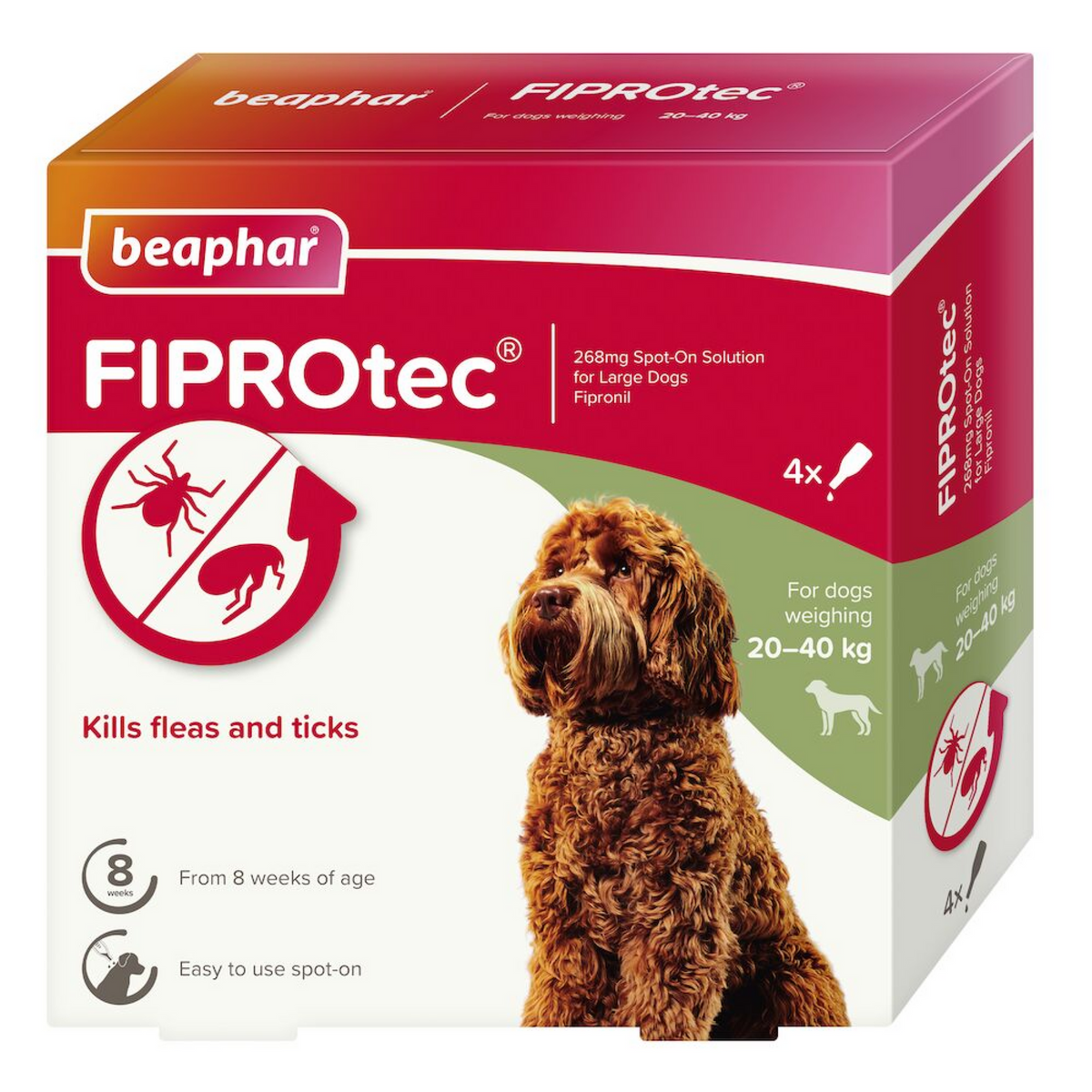 Fiprotec for Large Dog, 4 Pipettes