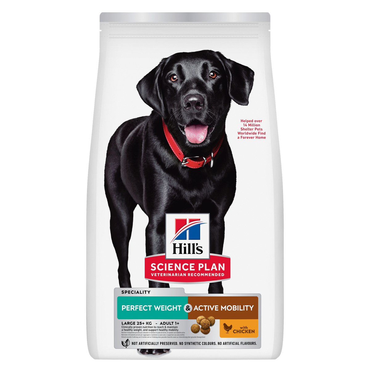 Hill’s Science Plan Perfect Weight & Active Mobility Large Breed Adult Dog Food with Chicken (12kg)