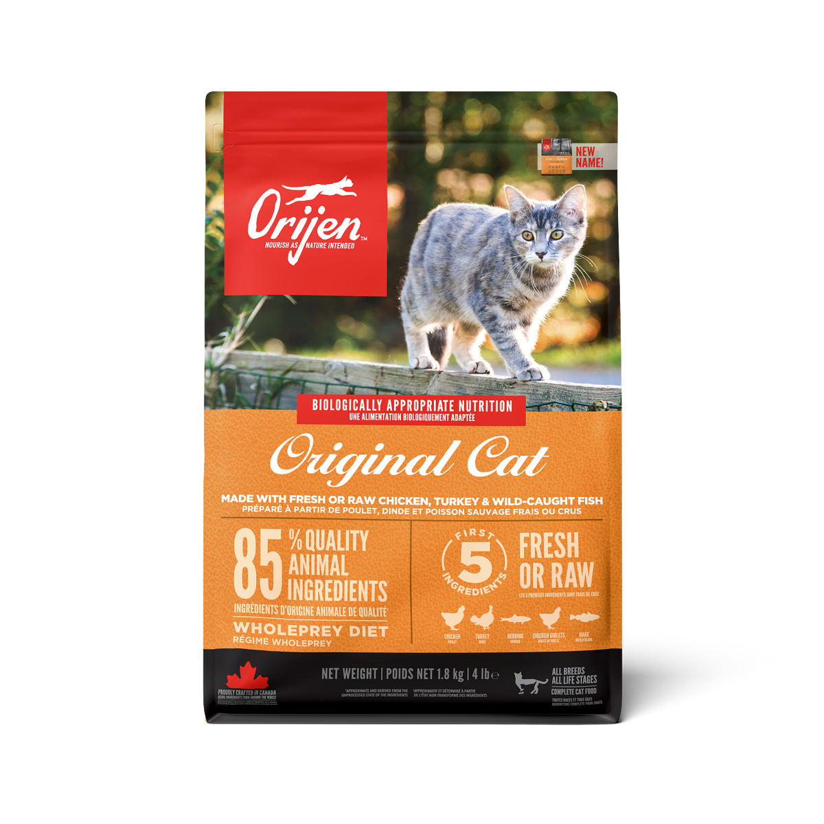 Orijen Original Adult Dry Cat Food - 1.8KG