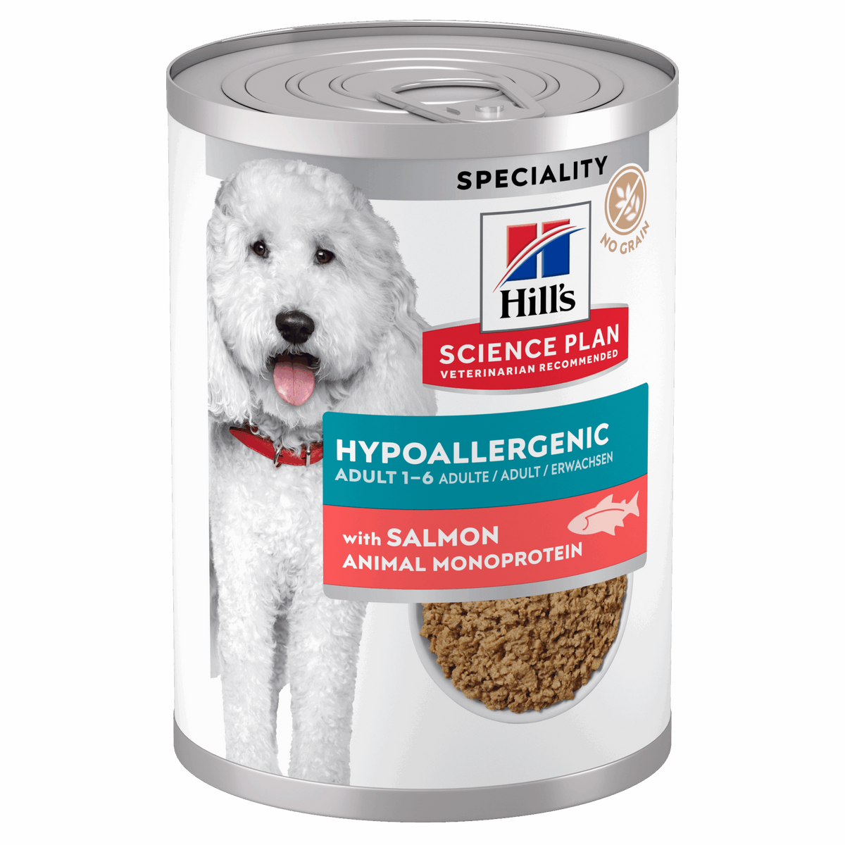 Hill’s Science Plan Hypoallergenic Adult Dry Wet Food with Salmon (12x363g)