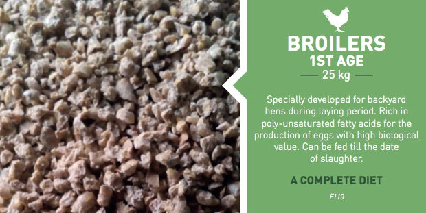 F119 Feed for 1st Age Broiler 25 KG