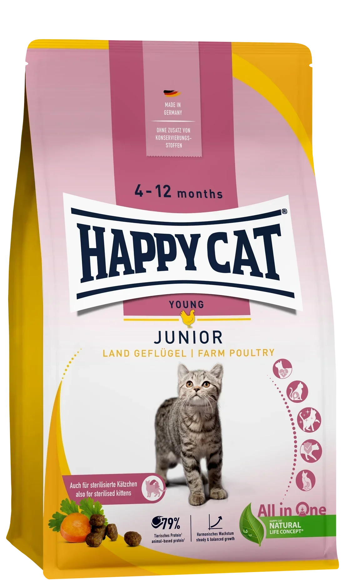 Happy Cat Junior Land Geflugel (Poultry) 10 kg