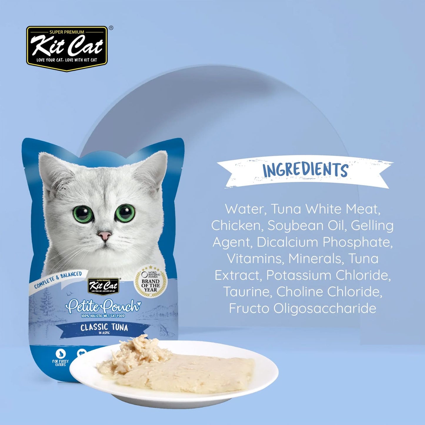 Kit Cat Petite Pouch 70g - Classic Tuna (1 Box -24pcs)