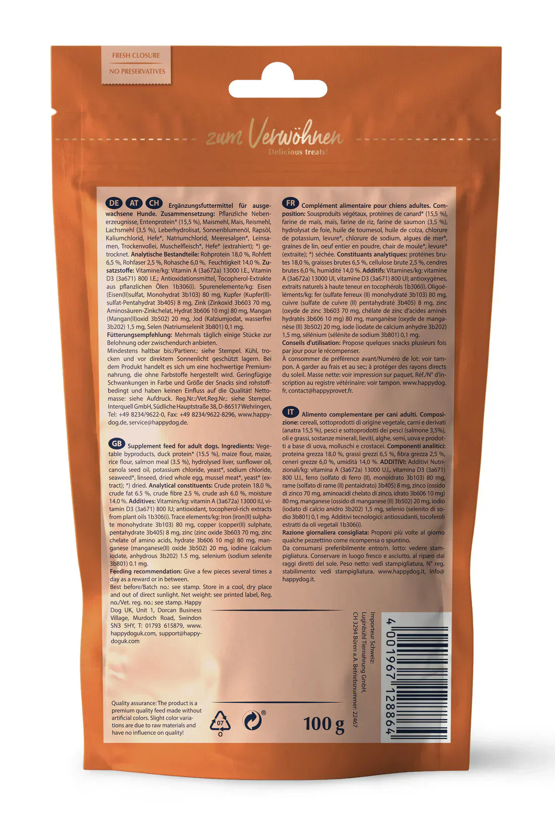 Happy Dog Soft Snack Toscana 100 G