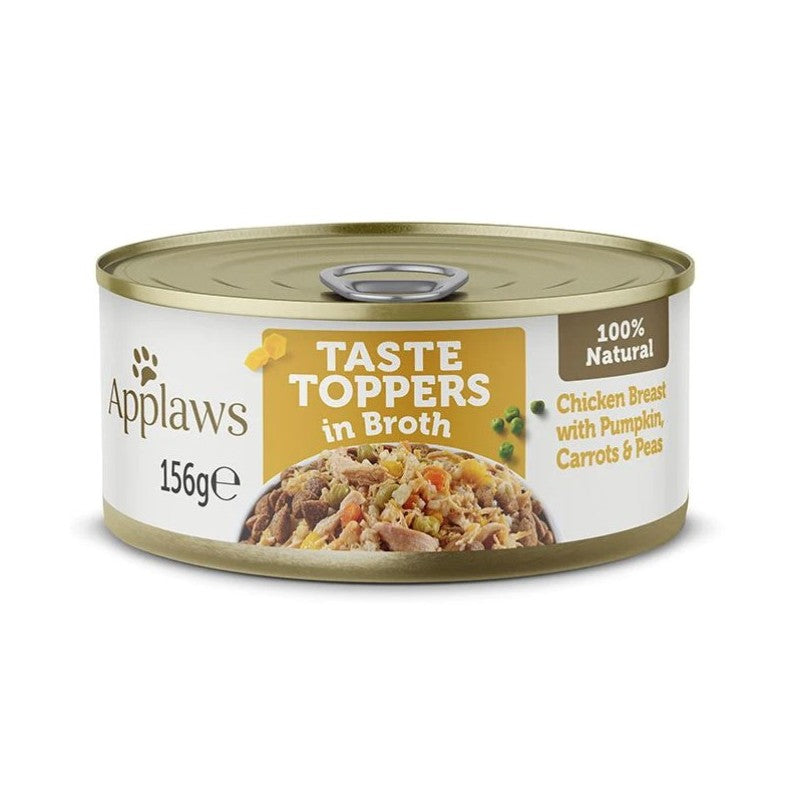 Applaws Taste Topper Broth Chicken Veg Dog Tin Wet Dog Food - 156G