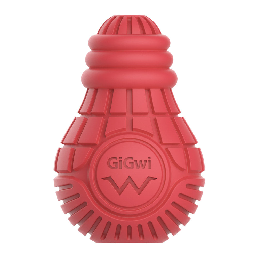 Red Bulb Dispensing Treat Dog Toy - Medium