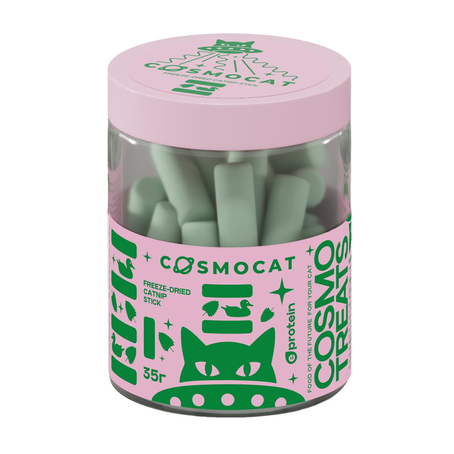 Cosmocat Freeze Dried Treats Catnip Stick 35 G