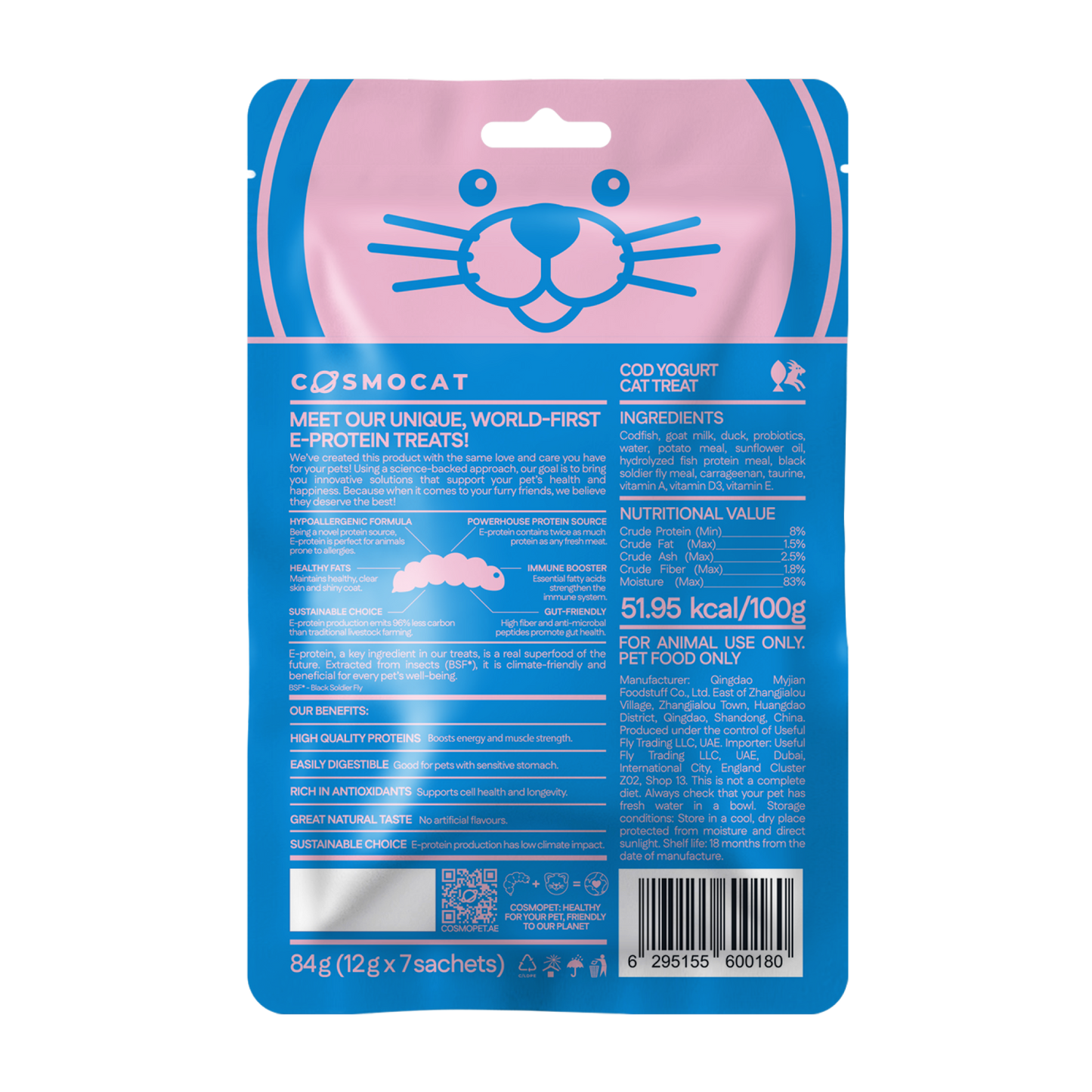 Cosmocat Cod yogurt 84g