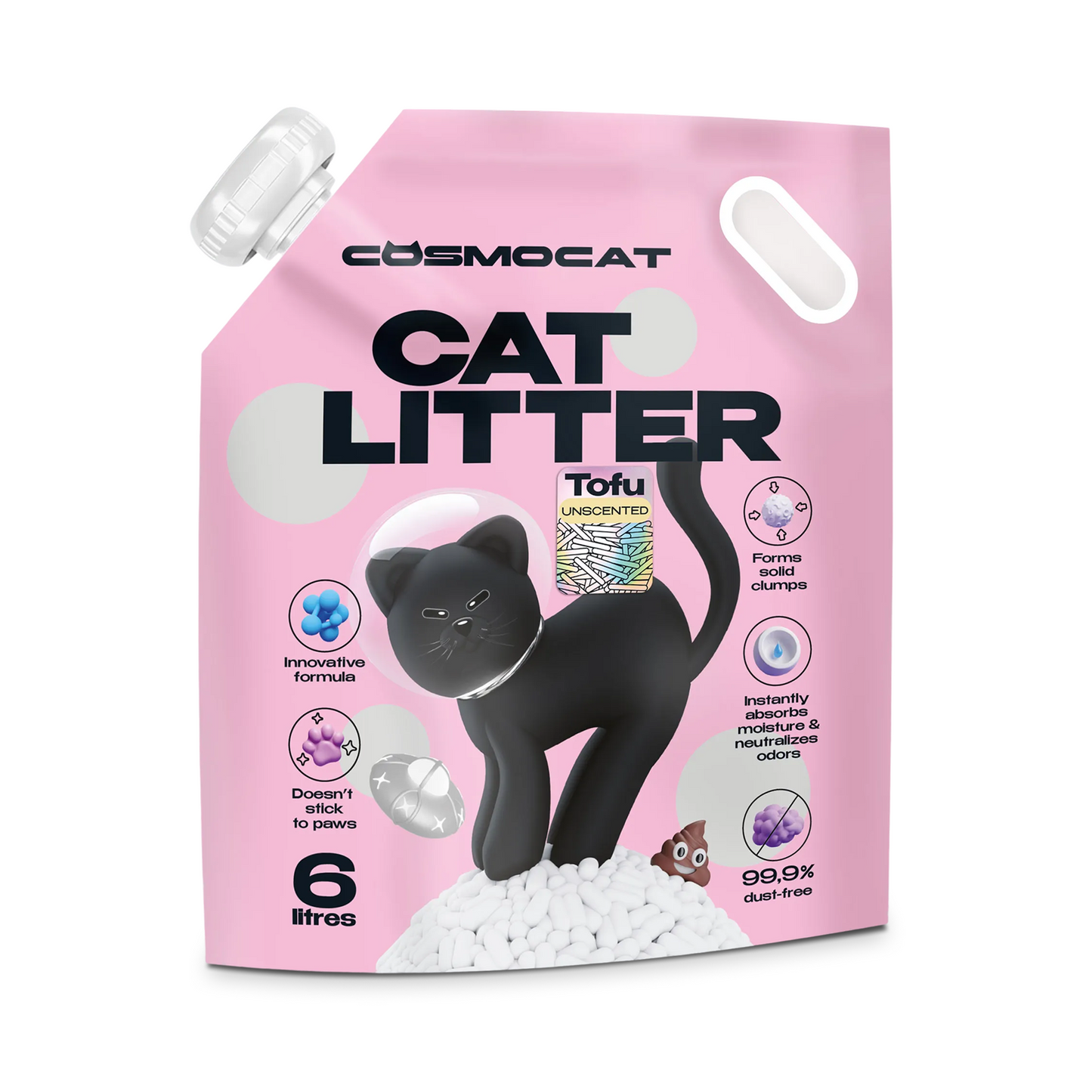 Cosmocat Cat Litter 6L Unscented