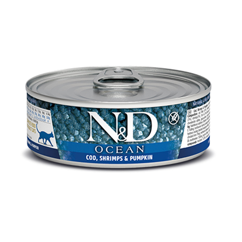 Farmina N&D Ocean Cat Tuna Cod Shrimp & Pumpkin 80g