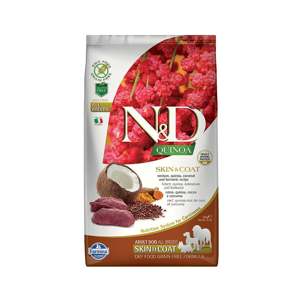Farmina N&D Quinoa Skin & Coat Venison 2,5 Kg
