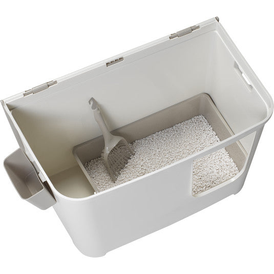 Moderna Casetta Camelia Revolutionary Litter Box- Soft White, L 75.7 x W 45 x H 45 cm