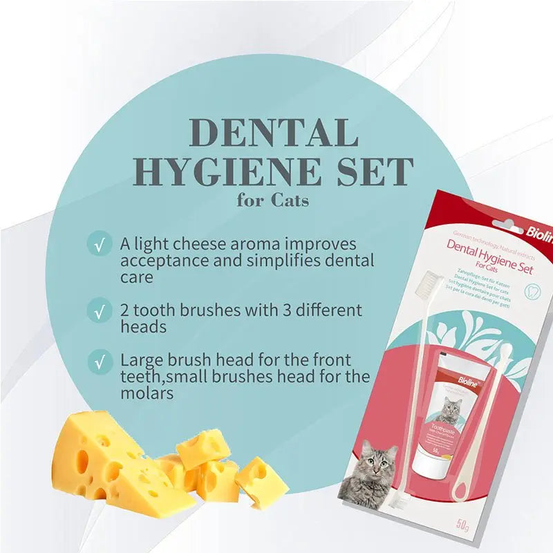 Bioline Dental Hygiene Set For Cats-50g