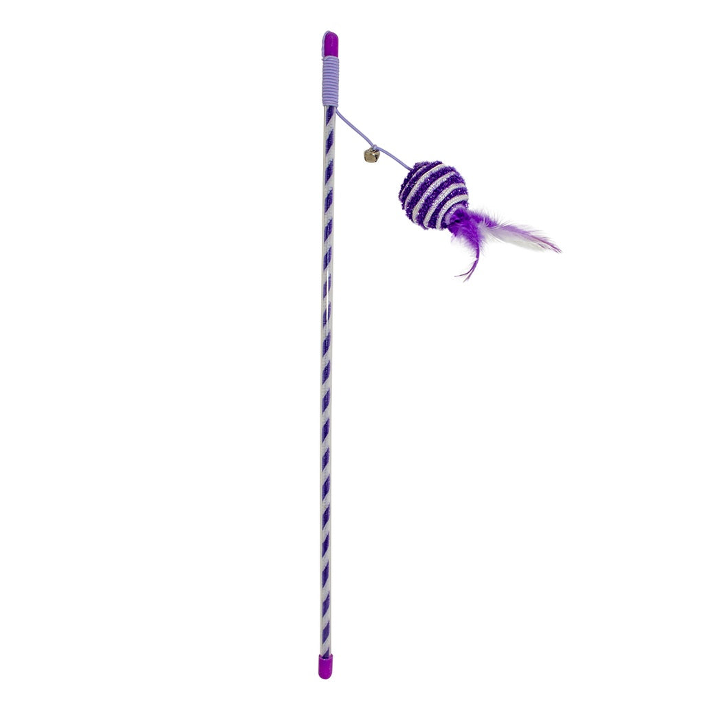 Duvo Playing Rod Catchy Glitter Ball 46 x 4 x 3.5cm Purple