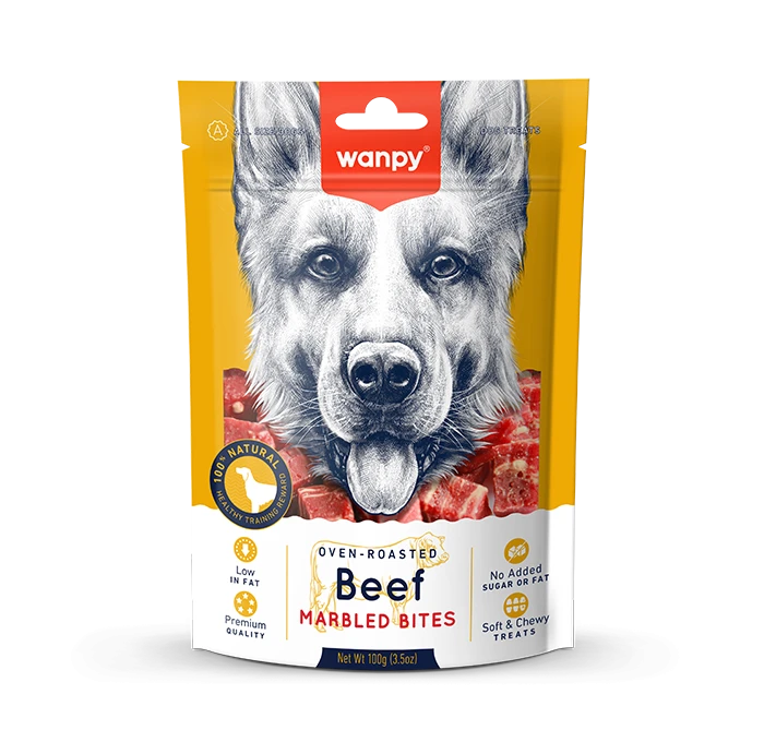 Wanpy Beef Marbled Bites 100g