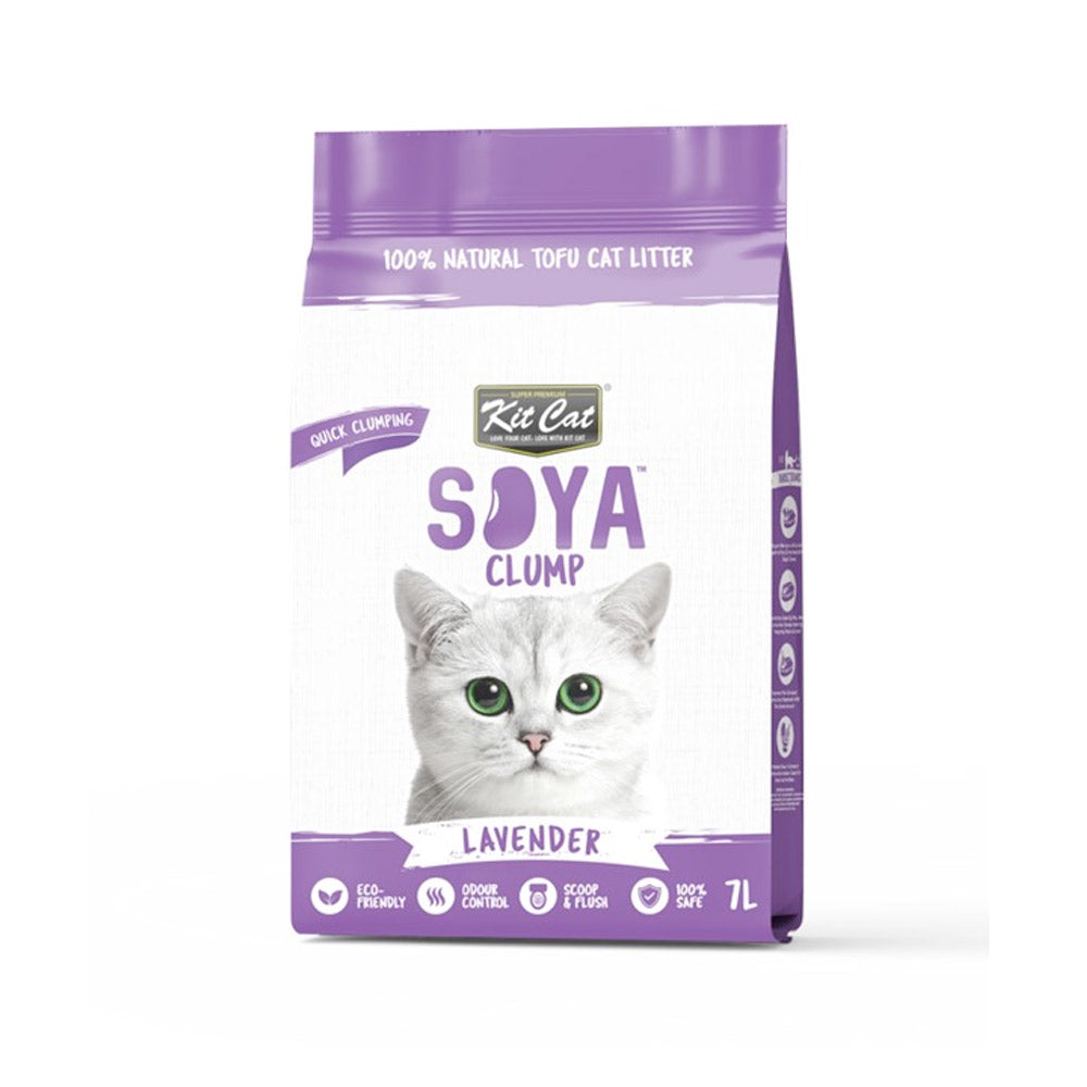 Kit Cat Soya Clump Soybean Litter - Lavender 7L(1 Box 6pcs)