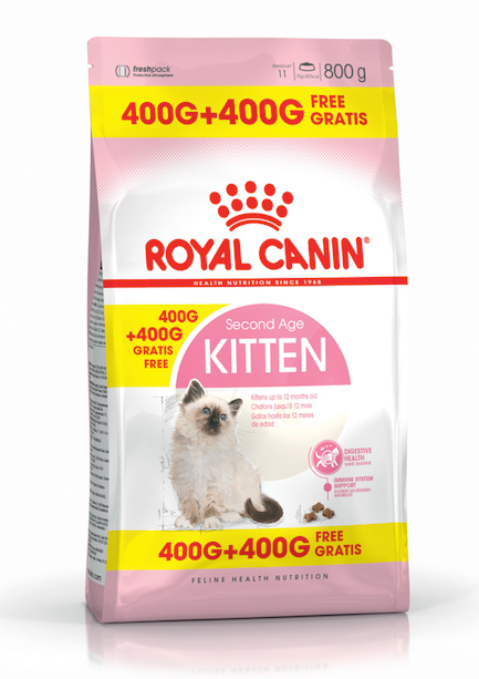 Royal Canin Feline Health Nutrition Kitten 400g + 400g FREE