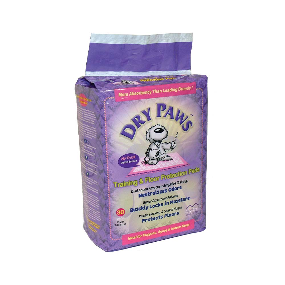 MW Dry Paws SM Pads 30/Bags