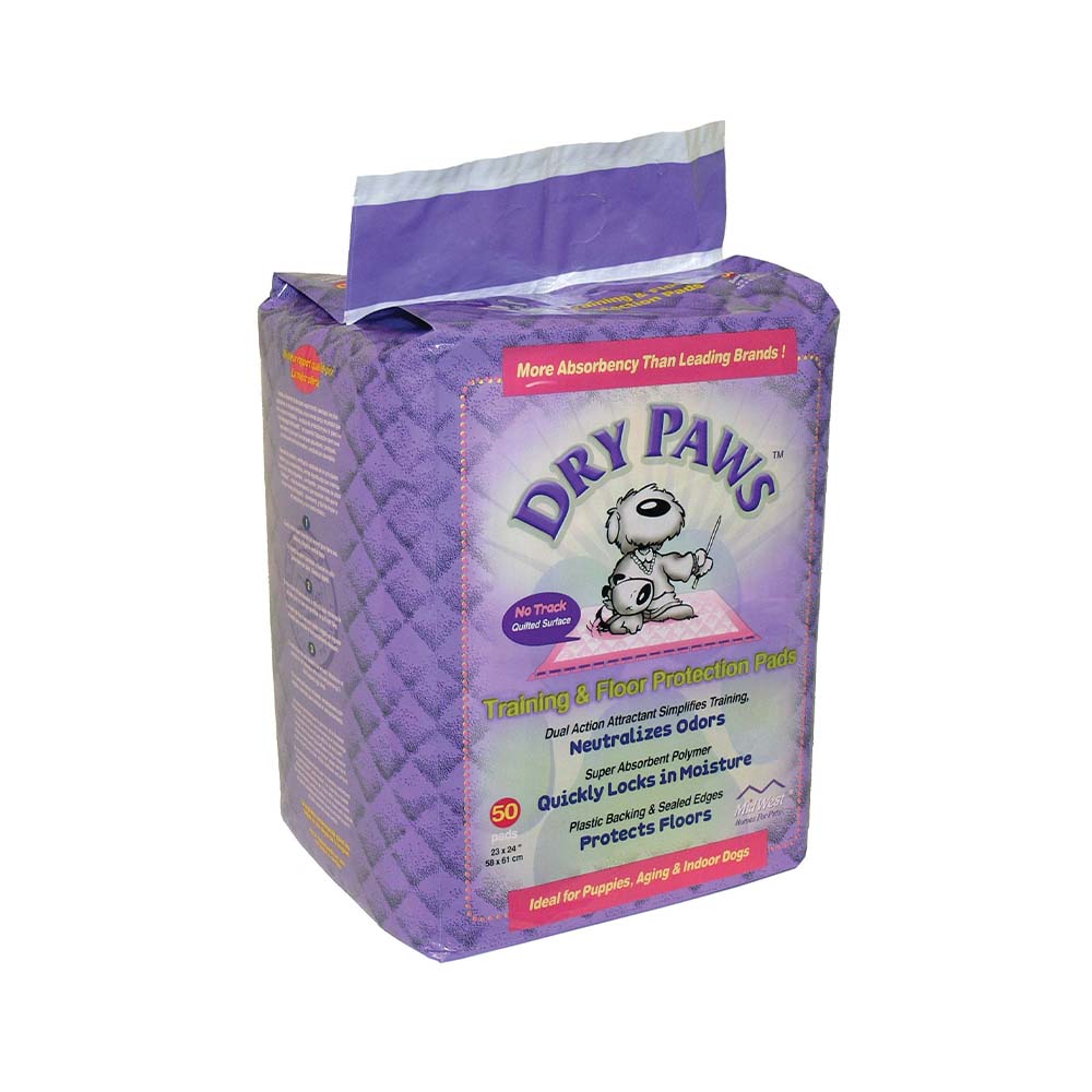 MW Dry Paws SM Pads 50/Bags