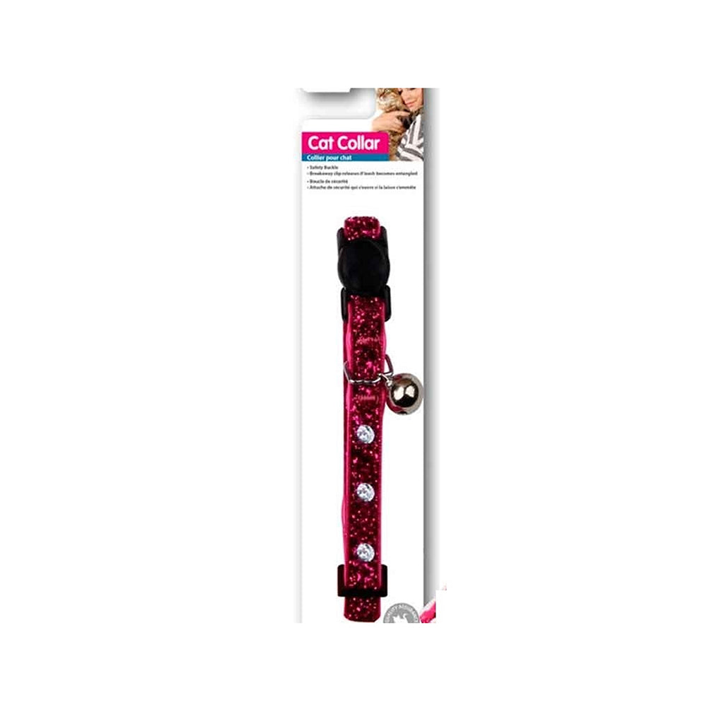 Pawise cat collar-diamond ,rose*