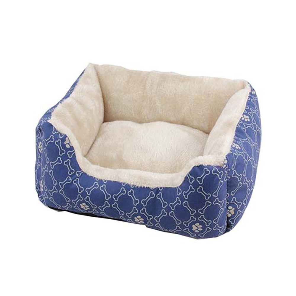 Pawise Square Dog Bed-blue 25"