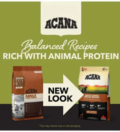 Acana Adult Large Breed Recipe Dry Dog Food - 11.4KG