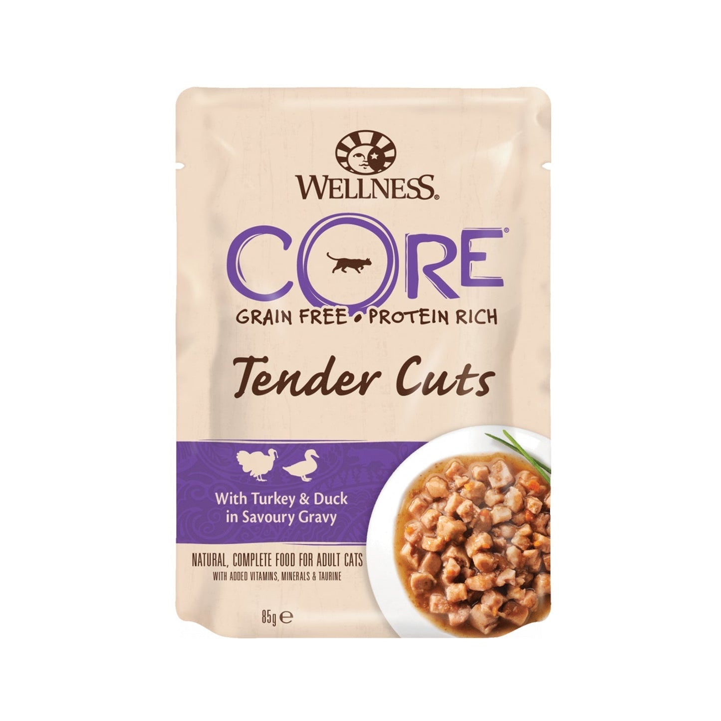 Wellness Core Tender Cuts Turk/Duck Cat 85g 1X24