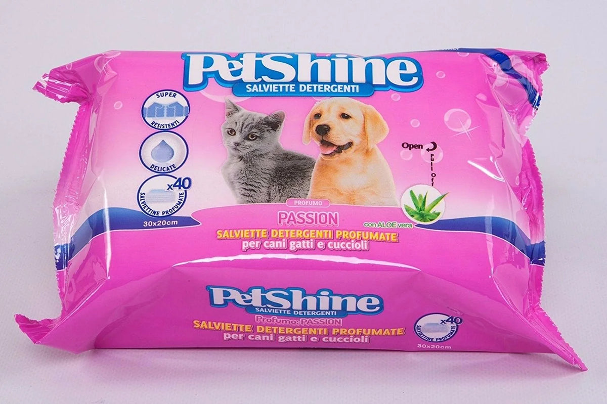 PetShine Wet Wipes Passion 40Pcs