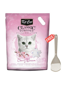 Kit Cat Classic Crystal Cat Litter - Cherry Blossom (5 Litres) - Free Scoop