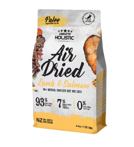 Absolute Holistic Air Dried Diet Lamb & Salmon Dry Dog Food - 1KG