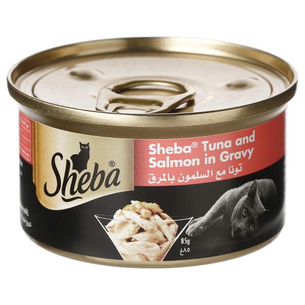 sheba tuna & salmon in gravy 85gm