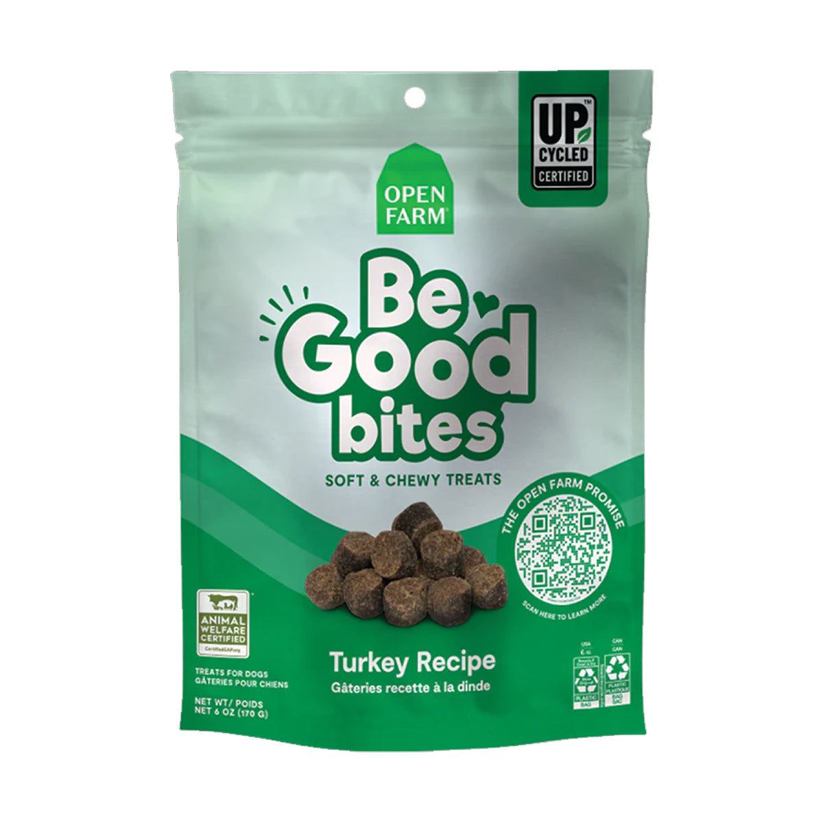 Open Farm Be Good Bites Turkey Recipe Dog Treat - 170G