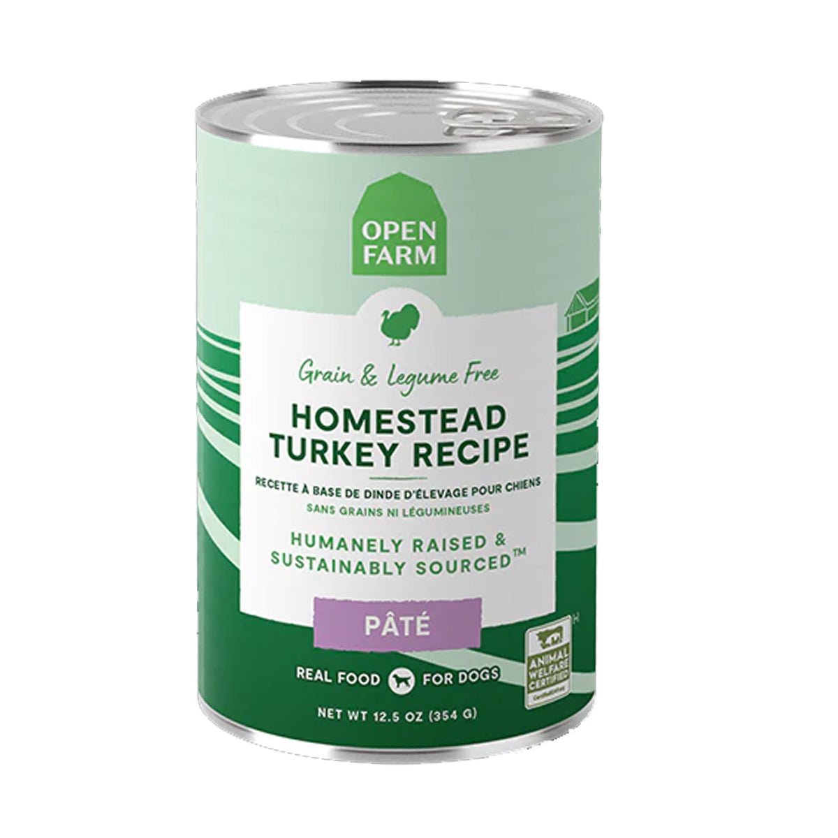 Open Farm Homestead Turkey Pate Wet Dog Food - 354G