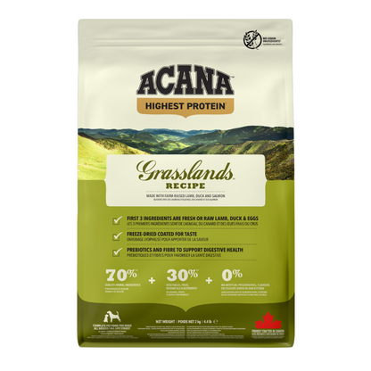 Acana Grasslands Recipe Dry Dog Food - 2KG