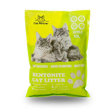 Cat Partner Bentonite Dust Free Clumping Cat Litter - 10 L - Green Apple