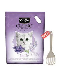 Kit Cat Classic Crystal Cat Litter - Lavender (5 Litres) - Free Scoop