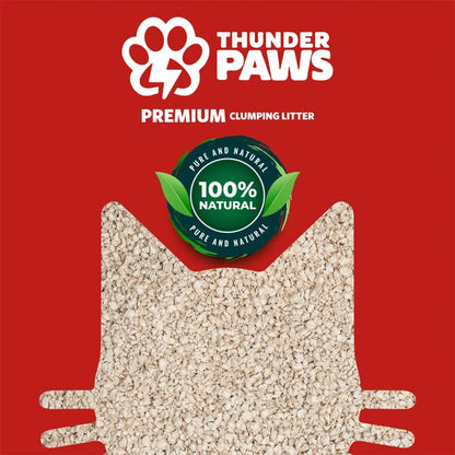 Thunder Paws Premium Hard Clumping Clay Cat Litter