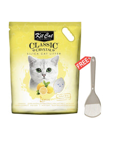 Kit Cat Classic Crystal Cat Litter - Lemon (5 Litres) - Free Scoop