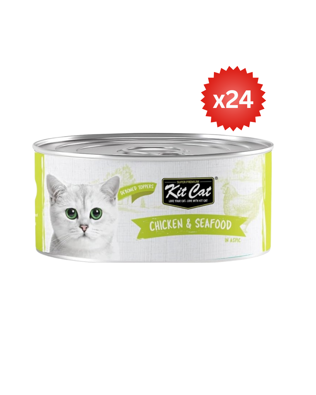Kit Cat Chicken & Seafood 80g ( Box -24pcs)