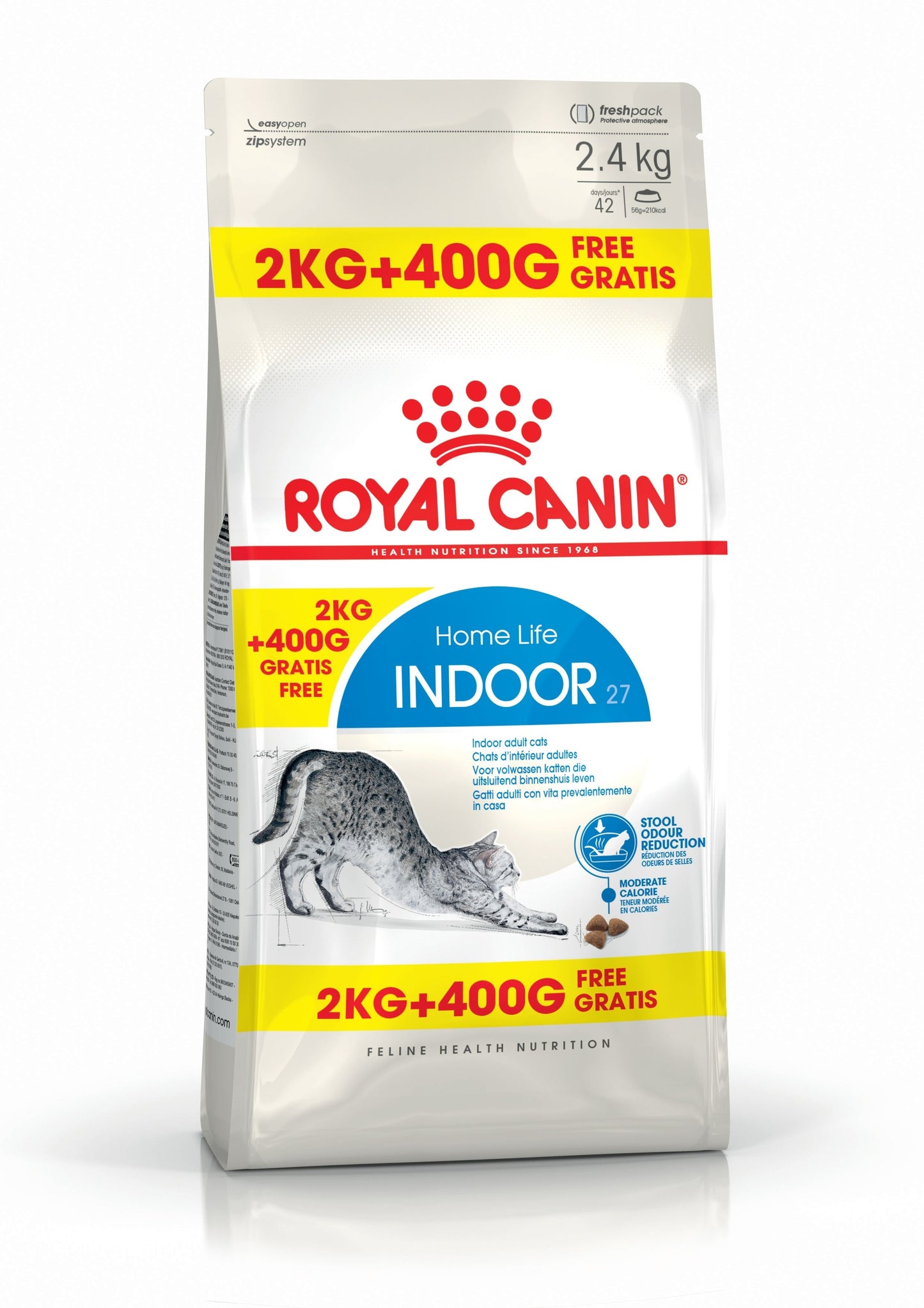Royal Canin Feline Health Nutrition Indoor 2 KG + 400g