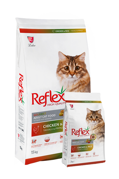 Reflex Adult Cat Food Gourmet Chicken & Rice 15 Kg