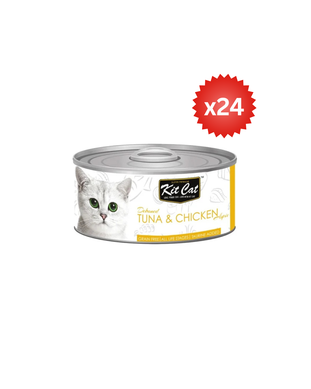 Kit Cat Tuna & Chicken  80g ( Box -24pcs)
