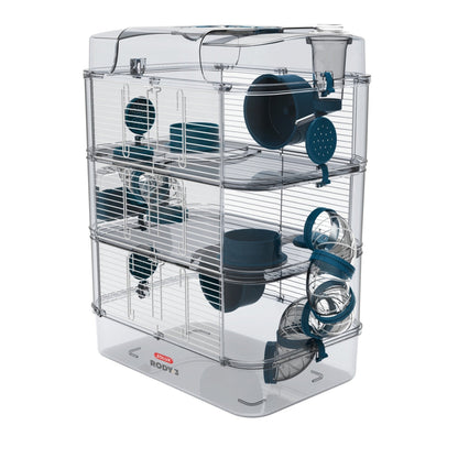 Rody 3 Trio Rodent Cage, Blue