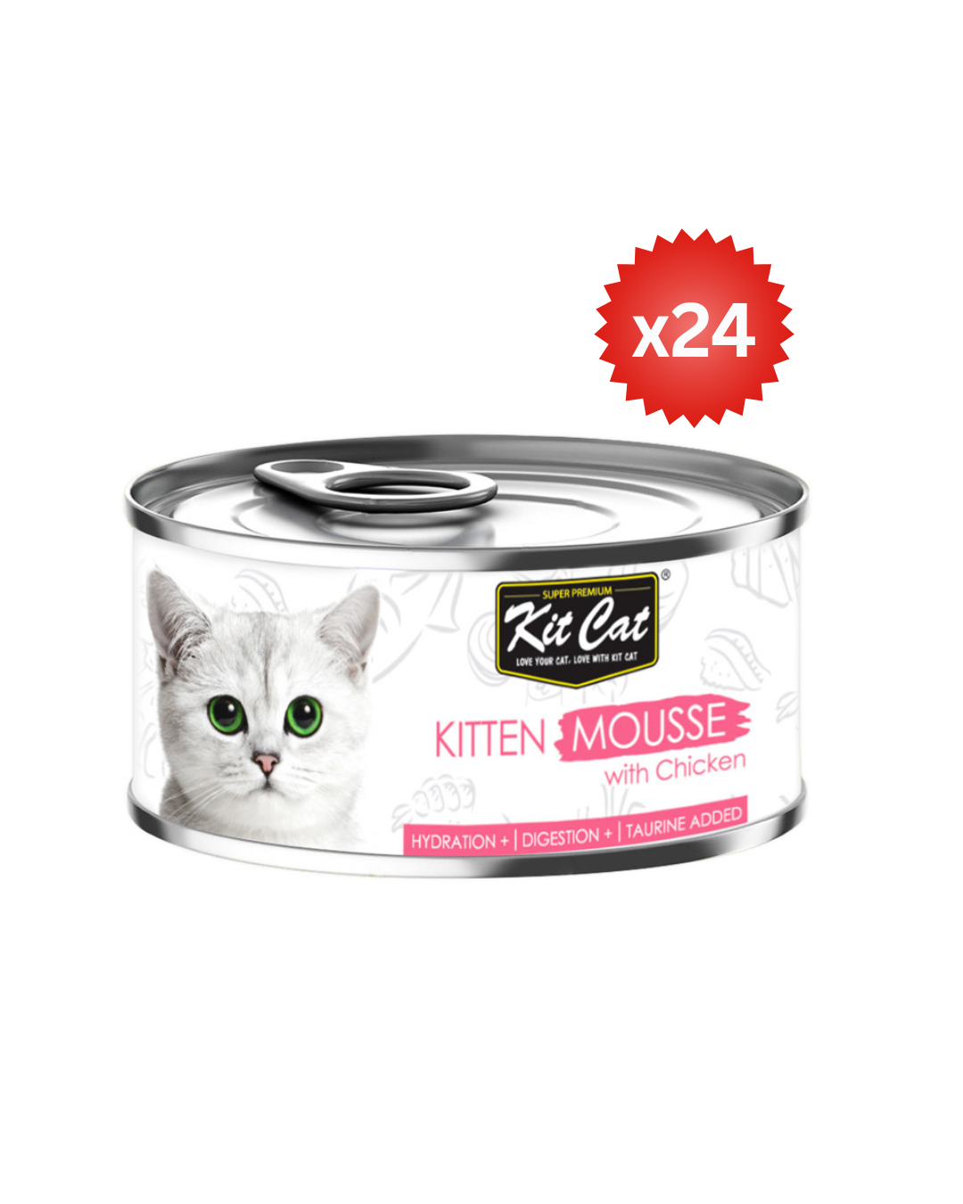 Kit Cat Kitten Mousse with Chicken 80g ( Box -24pcs)