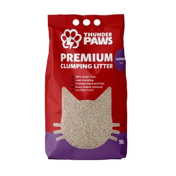 Thunder Paws Premium Hard Clumping Clay Cat Litter