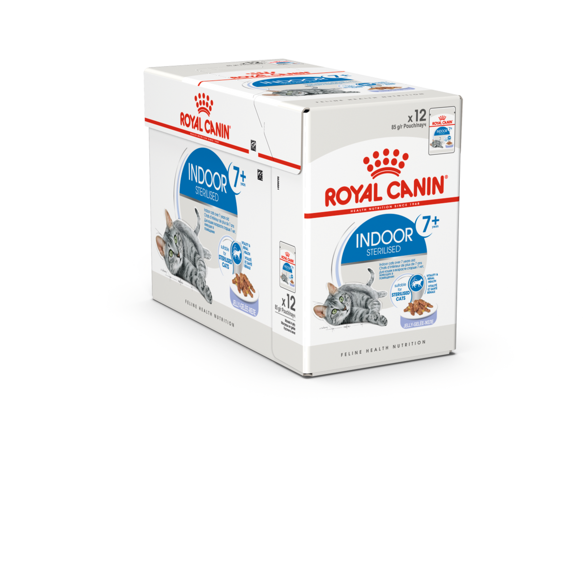 Feline Health Nutrition Indoor 7+ Jelly (Wet Food - Pouches) 12 x 85 g - BOX