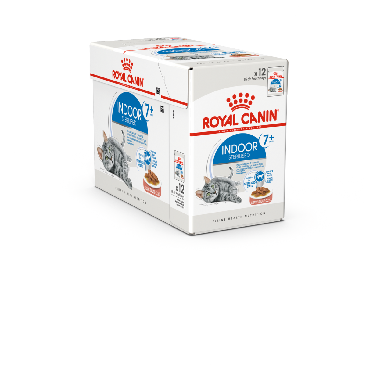 Feline Health Nutrition Indoor 7+ Gravy (Wet Food - Pouches) 12 x 85 g